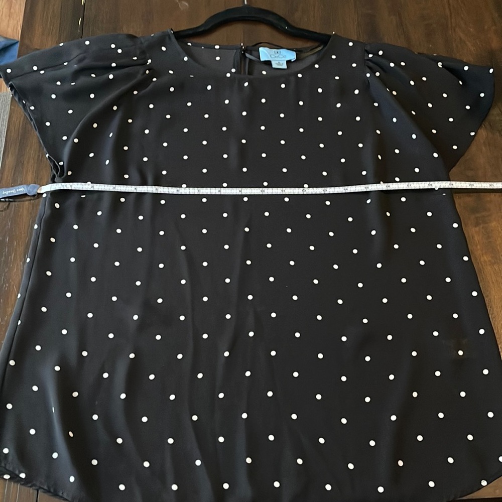 Cece polka dot blouse